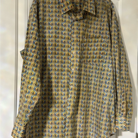 Alan Flusser Multicolor Swirl Pattern Shirt - Picture 1 of 5